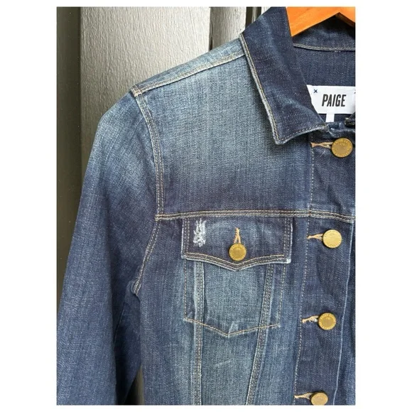 NWOT Anthropologie PAIGE Rowan Denim Jacket in VerucaSize Small